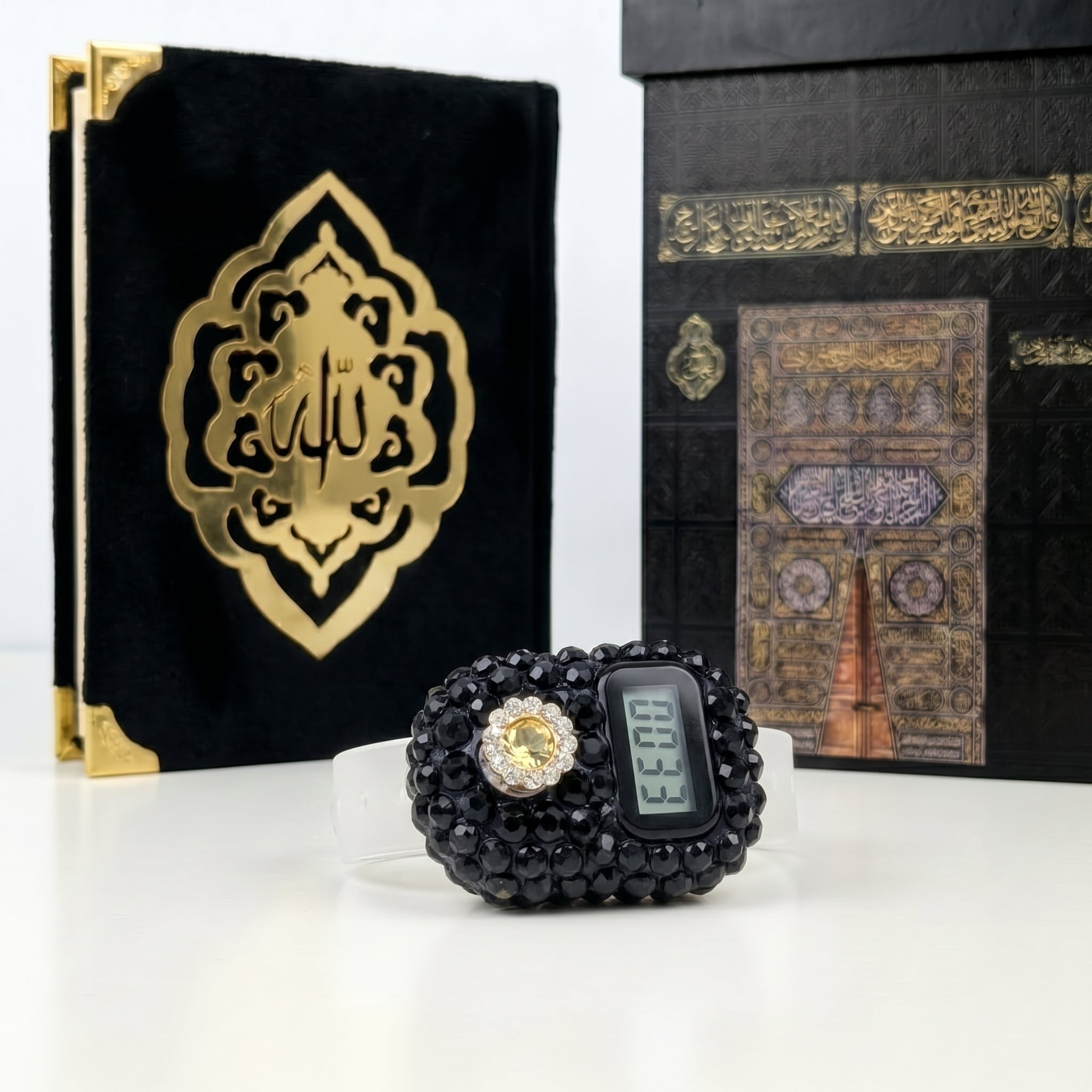Kaaba Hajj Premium Pack Midnight Black | Tabarruk boxes for returning Pilgrims| Hajj Return Favors