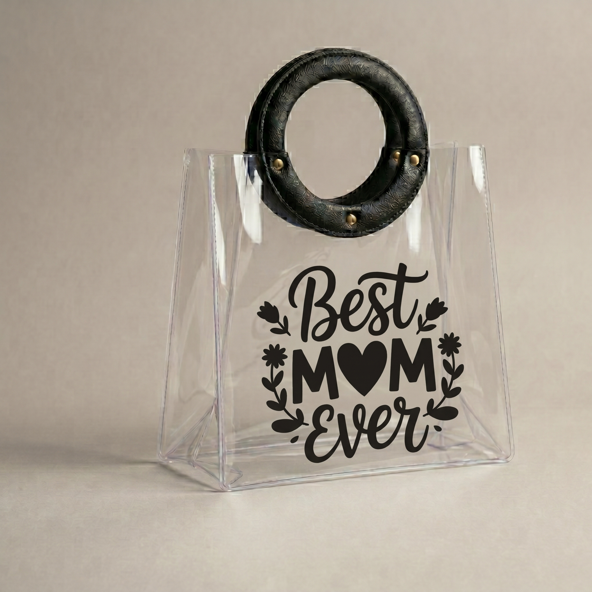 PVC Transparent Gift Hamper Bag | Mother's Day Gift Bag (EMPTY)
